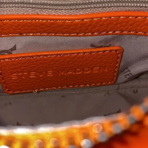 NWT Steve Madden Crossbody Bag w/ Airpod Pouch - Orange - Picture 15 of 17